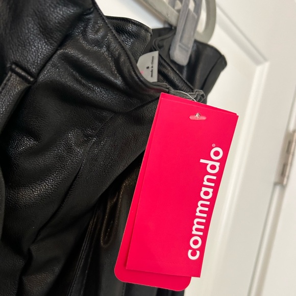 Commando Black Faux Leather Paper Bag Pant Small NWT - Picture 5 of 5